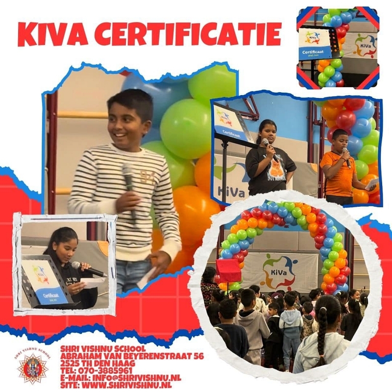 De Shri Vishnu School is officieel een KiVa-school