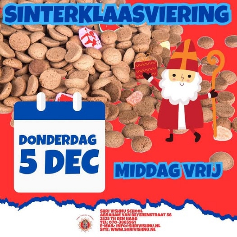 Sinterklaas komt naar school