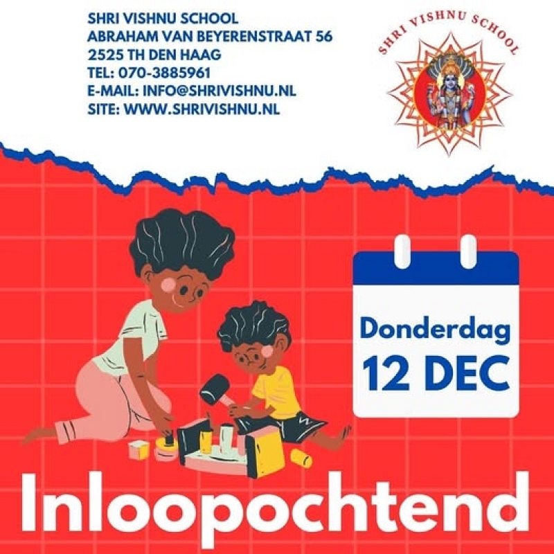 Wees welkom bij ons op school! Neem een kijkje in de klassen op 12 december.