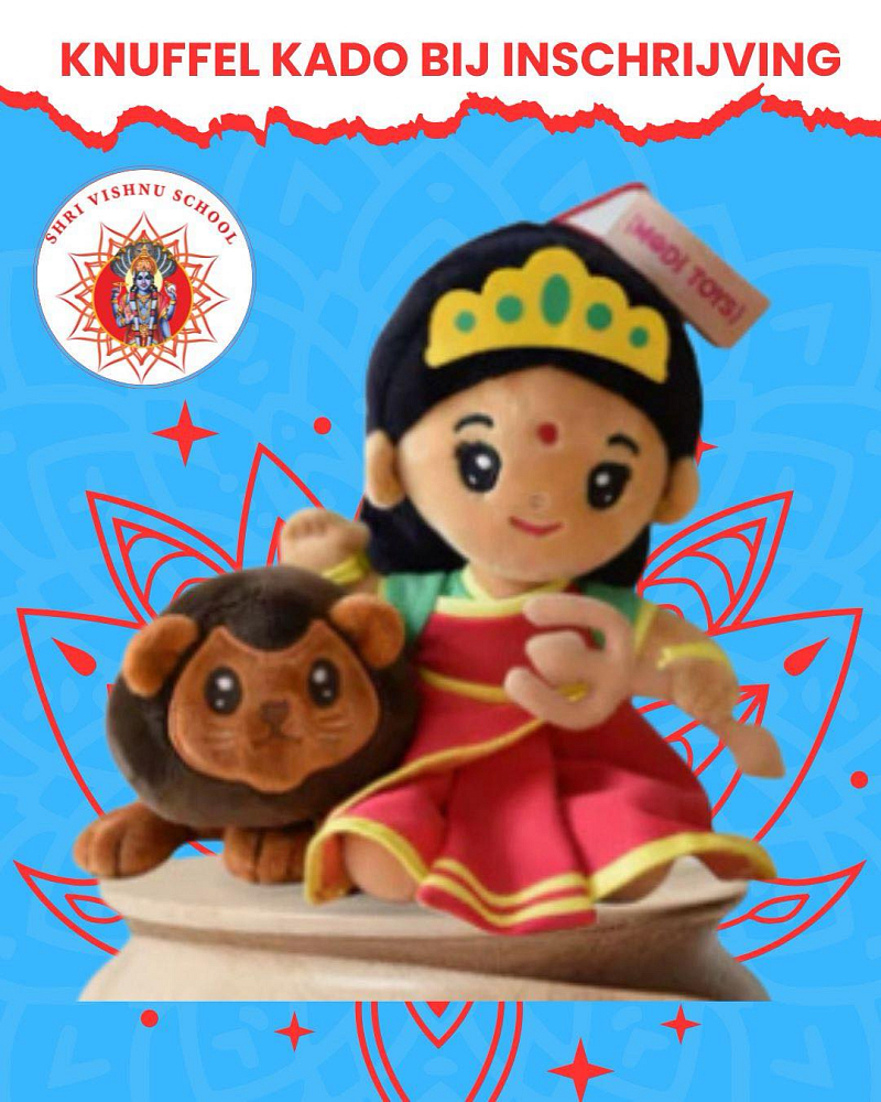 Viering van Navratri en introductie van de Durga Mata-knuffel